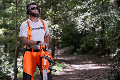 Suspenders (buttons) for chainsaw pants