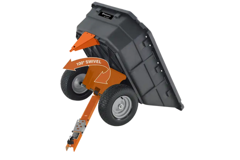 12.5 cu. ft. Poly Swivel Utility Dump Cart